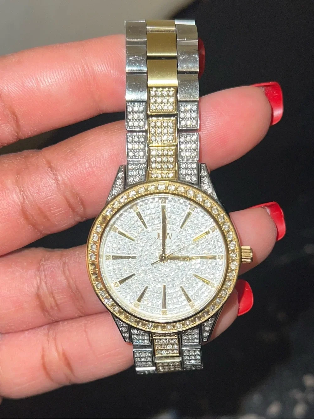 JBW Luxury Two-Tone Crystal Women’s Watch - Gold & Silver